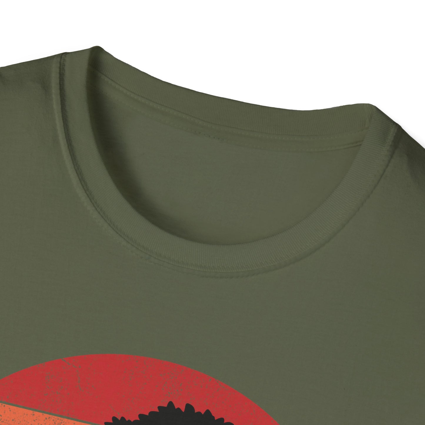 Tshirt A: Classic Sunset Bonsai Shirt, California Vintage-Style Bonsai Tree T-Shirt, Softstyle Bonsai Sunset Tee, Gift for Him