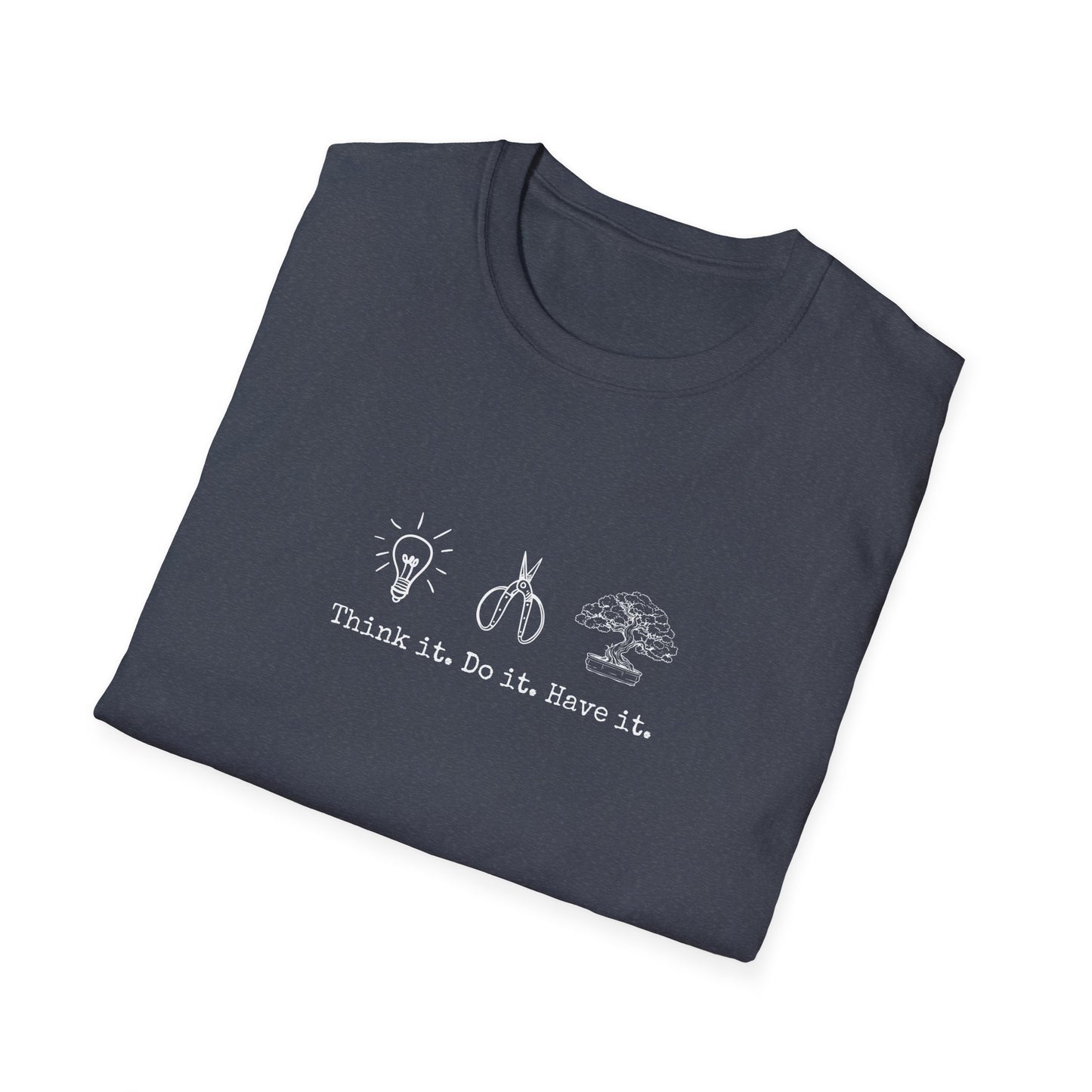 Tshirt: Bonsai Artist T-Shirt | Bonsai Tree Shirt | Bonsai Tool Shirt | Think It Do It Have It | Maker Shirt | DIY | Gildan Unisex Softstyle T-Shirt