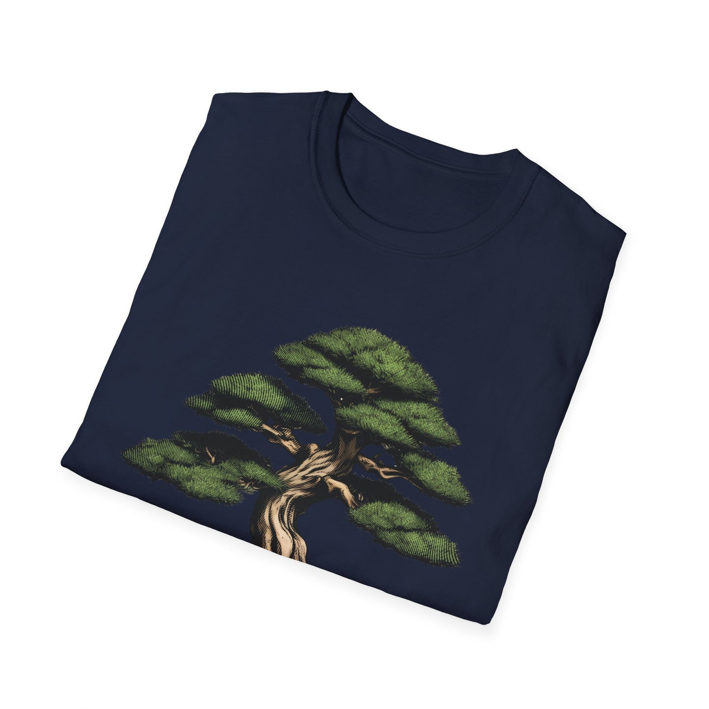 Tshirt D: Bonsai Tree Softstyle T-Shirt, Japanese Garden Tee, Nature Lover Gift, Botanical Shirt