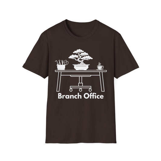 Tshirt 9: Branch Office Bonsai T-Shirt, Funny Bonsai Tree Softstyle Shirt, Bonsai Tools, Coffee, Bonsai Office Tee