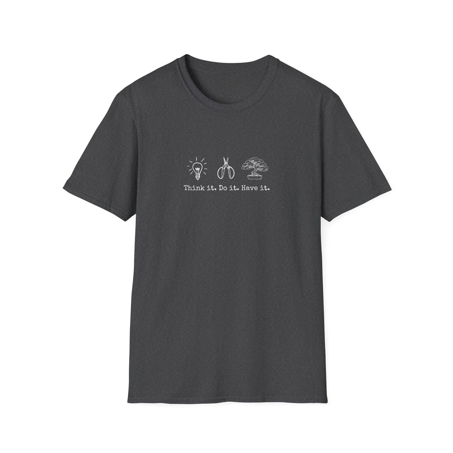 Tshirt: Bonsai Artist T-Shirt | Bonsai Tree Shirt | Bonsai Tool Shirt | Think It Do It Have It | Maker Shirt | DIY | Gildan Unisex Softstyle T-Shirt
