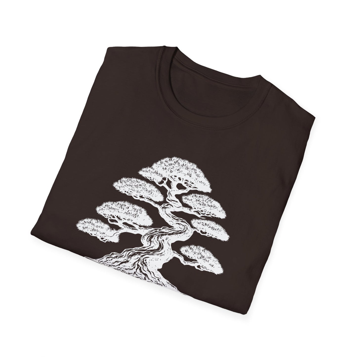 Tshirt 2: Bonsai Tree Shirt, Juniper Pine Bonsai Pot Tee, Botanical Art Softstyle T-Shirt, Nature Lover Top, Zen Bonsai Enthusiast Gift for Him/Her