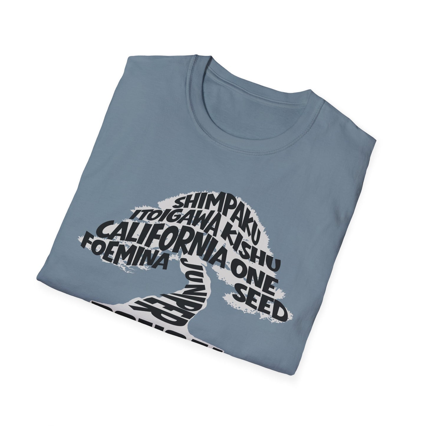 Tshirt 7: Juniper Tree Bonsai Shirt, Juniperus T-Shirtus, Tree Varieties Softstyle Tee, Bonsai Hobby Gift