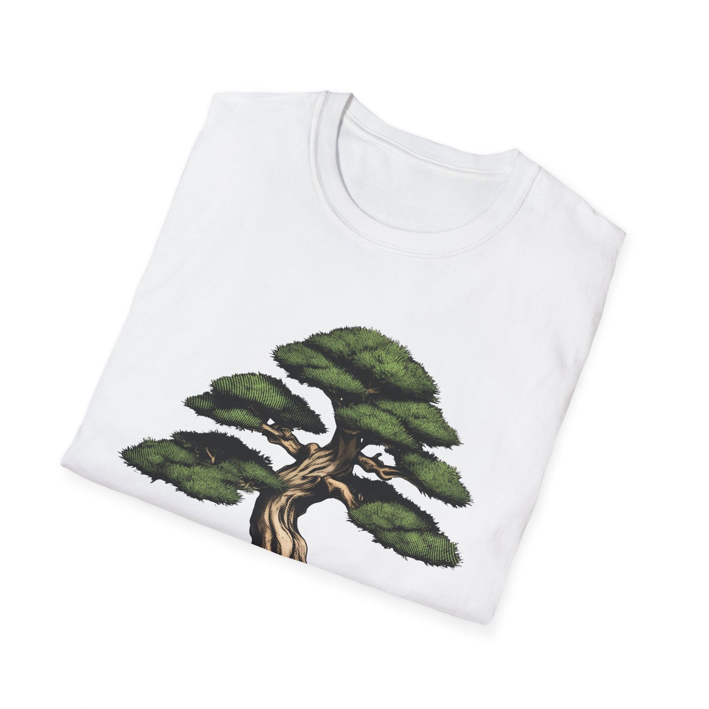 Tshirt D: Bonsai Tree Softstyle T-Shirt, Japanese Garden Tee, Nature Lover Gift, Botanical Shirt