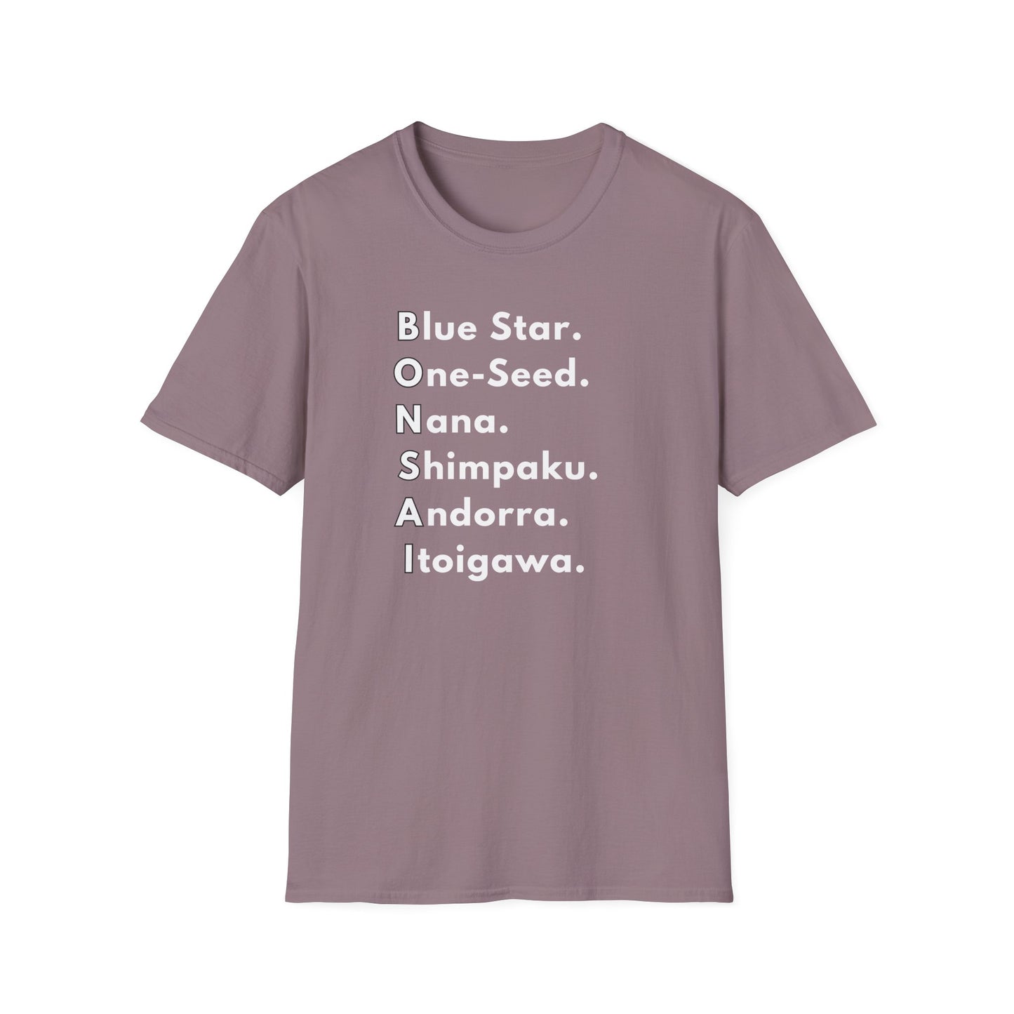 Tshirt: Bonsai Word Art Softstyle T-Shirt, Bonsai Tree Tee Spells Bonsai With Juniper Tree Varieties, Bonsai Enthusiast Gift for Him, Tree Type Top