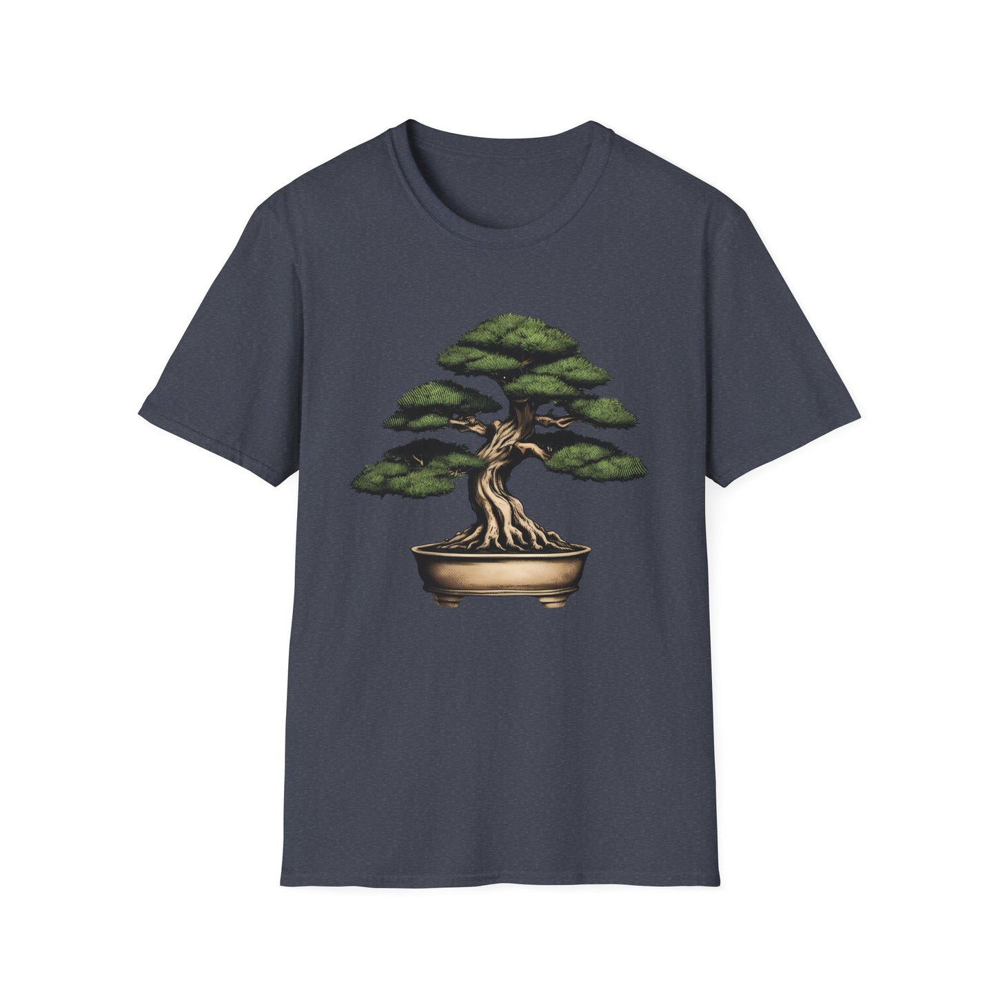 Tshirt D: Bonsai Tree Softstyle T-Shirt, Japanese Garden Tee, Nature Lover Gift, Botanical Shirt