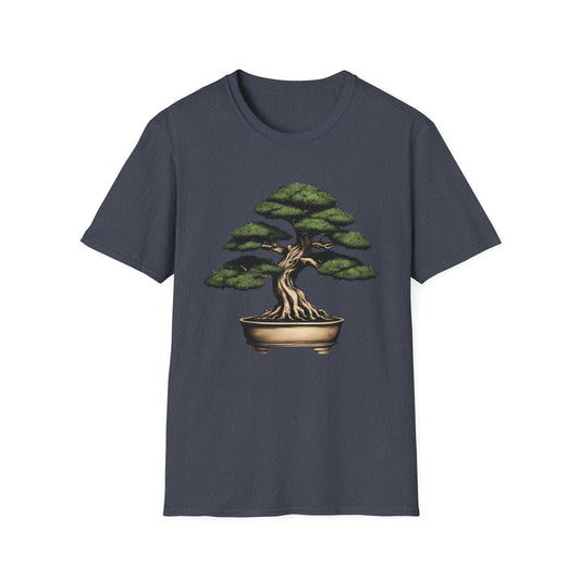 Tshirt D: Bonsai Tree Softstyle T-Shirt, Japanese Garden Tee, Nature Lover Gift, Botanical Shirt