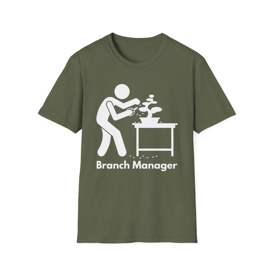 Tshirt 8: Bonsai Branch Manager Softstyle T-Shirt, Funny Bonsai Tree Shirt, Fun Bonsai Tree Lover Gift, Bonsai Tree Enthusiast Tee, Bonsai Humor Tee