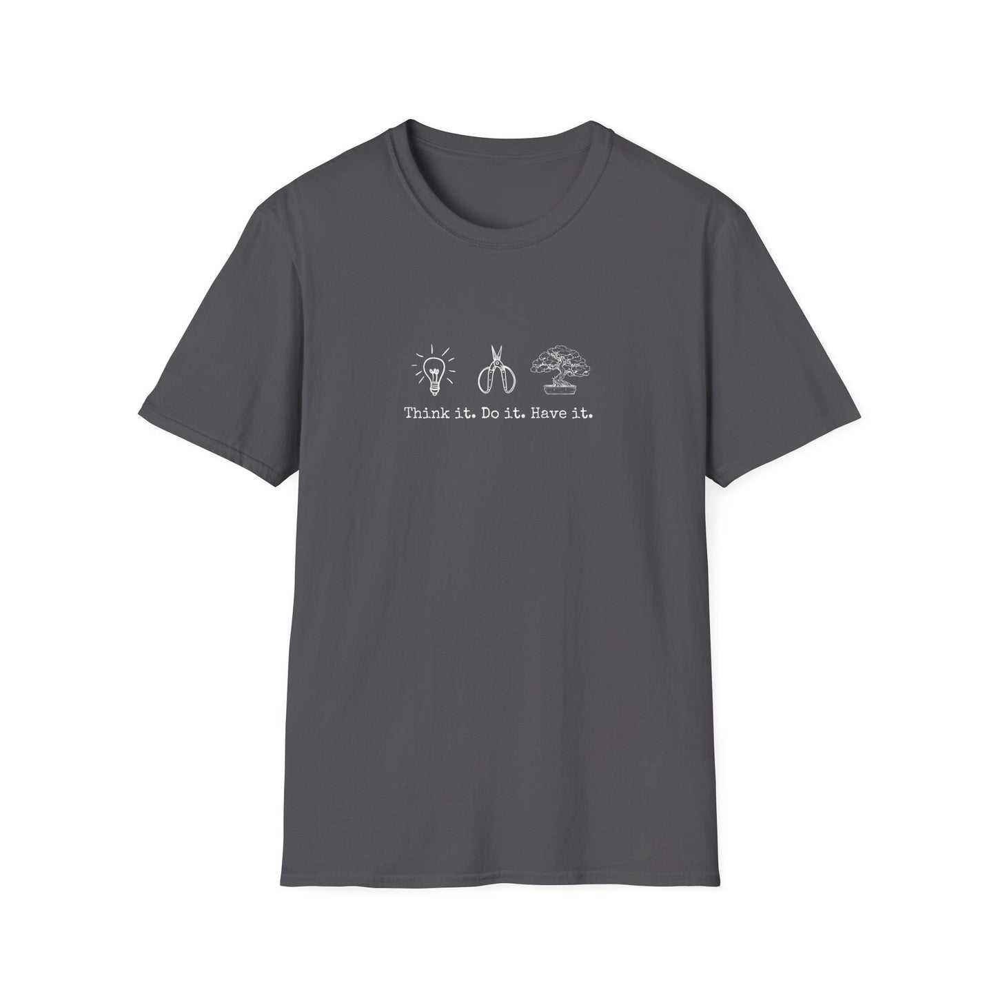 Tshirt: Bonsai Artist T-Shirt | Bonsai Tree Shirt | Bonsai Tool Shirt | Think It Do It Have It | Maker Shirt | DIY | Gildan Unisex Softstyle T-Shirt