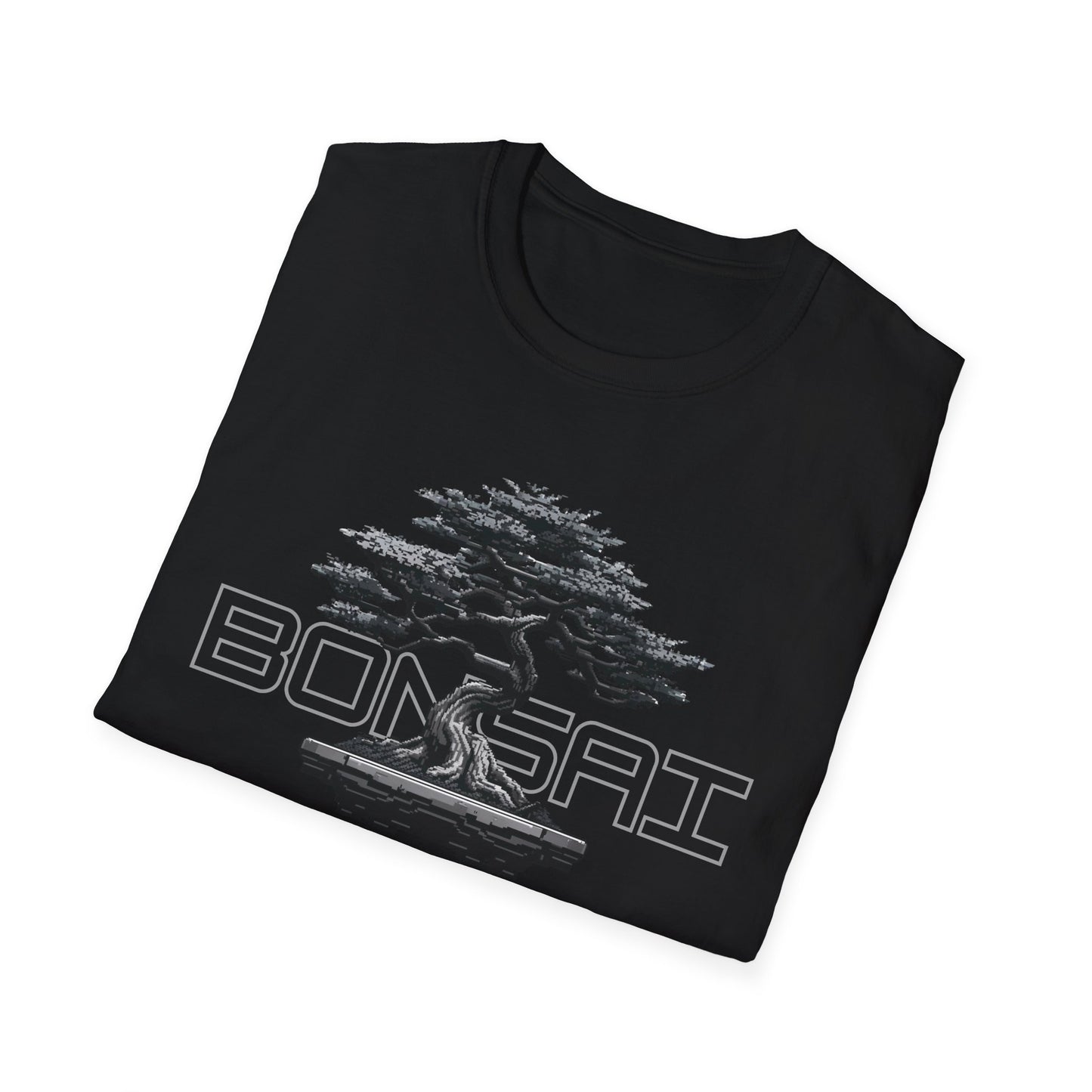 Tshirt B: Bonsai Tree Graphic Tee, Softstyle Unisex Shirt for Bonsai Enthusiasts