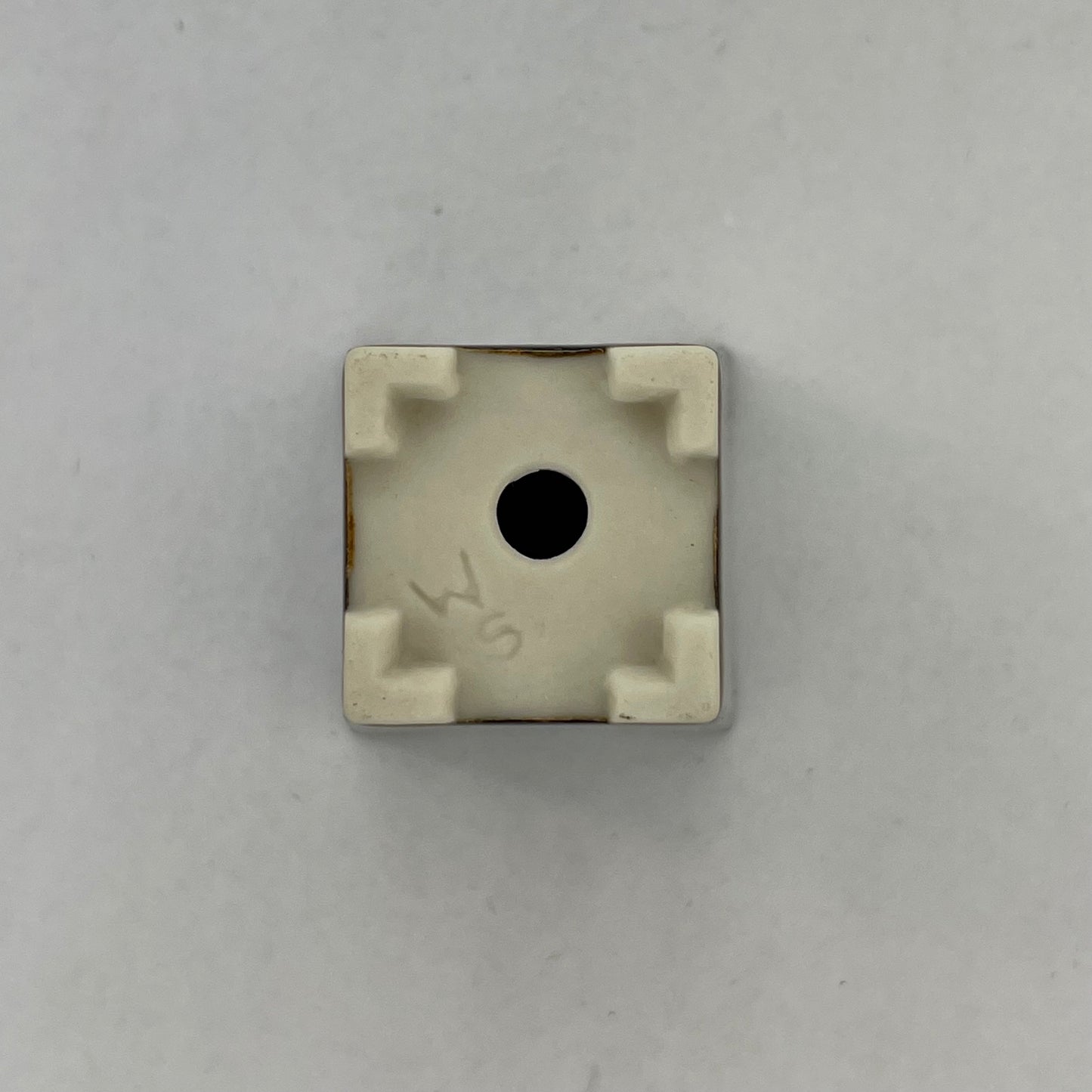 New! Tiny Cascade Mame Bonsai Pot in Opal Fog, Less than 1.75 inches tall