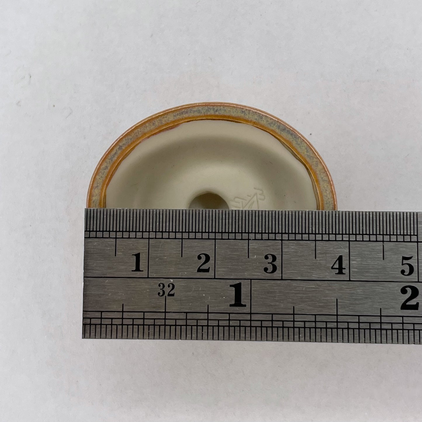 New! Tiny Oval Mame Bonsai Pot in Opal Cream, Only 1.5 inches